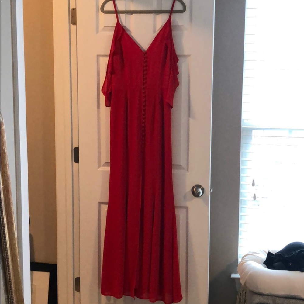 Floor Length Red Dress